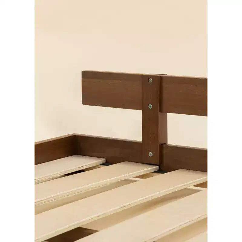 Coco Village - Wooden Bed Frame Rail - Walnut