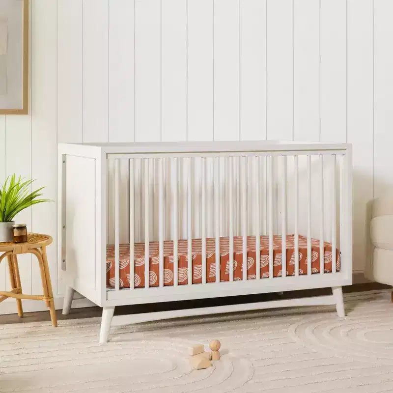 Babyletto Peggy Mid-Century 3-in-1 Convertible Crib with Toddler Bed Conversion Kit