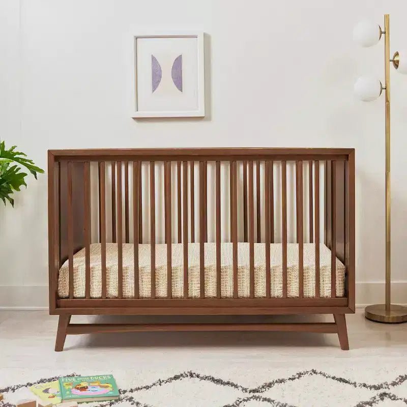 Babyletto Peggy Mid-Century 3-in-1 Convertible Crib with Toddler Bed Conversion Kit