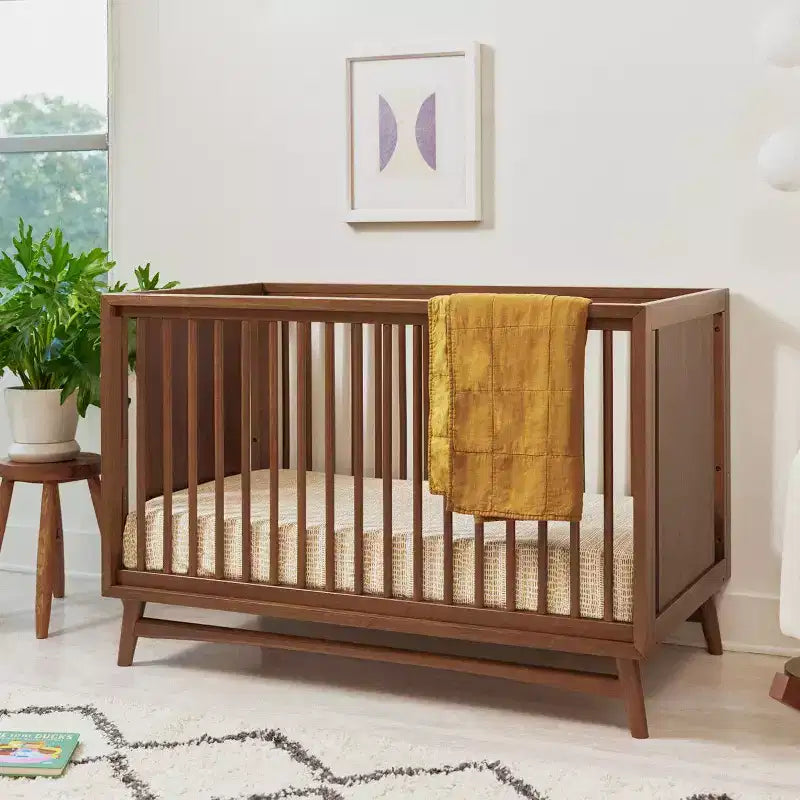 Babyletto Peggy Mid-Century 3-in-1 Convertible Crib with Toddler Bed Conversion Kit