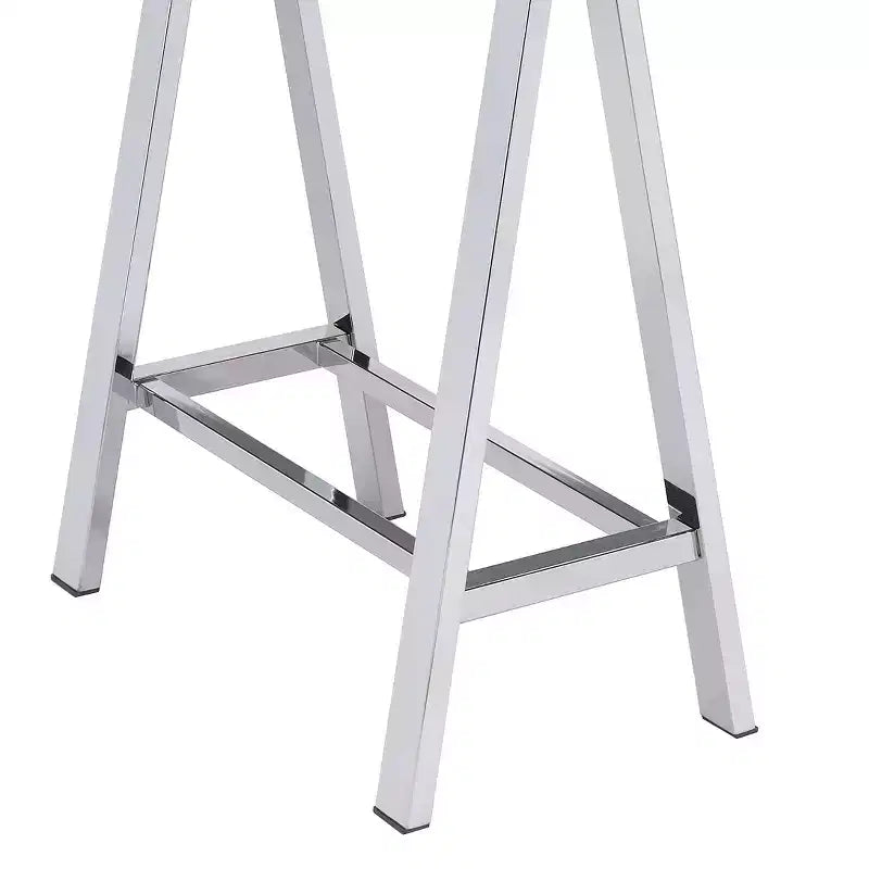 Okak 54IN Elegent Standing Desk with USB Port, Writing Desk with Chrome Legs and 2 Drawers, Office Desk for Workplace, Living Room