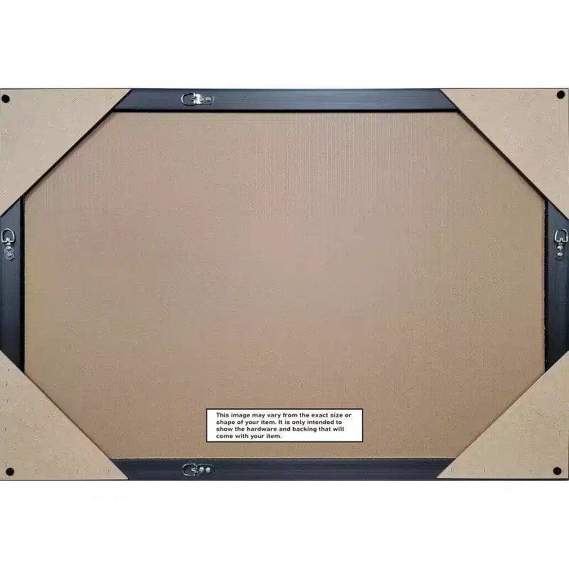 Mila Beveled Wood Framed Bathroom Vanity Wall Mirror