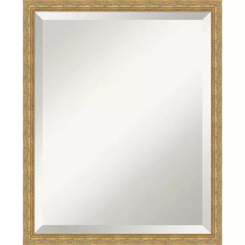 Mila Beveled Wood Framed Bathroom Vanity Wall Mirror