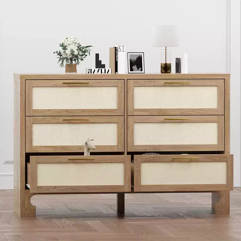 Storage Cabinet, Mid-Century Modern Wooden Media Console Table with Wood Legs Wide Multi-Use TV Stand for Bedroom, Living Room