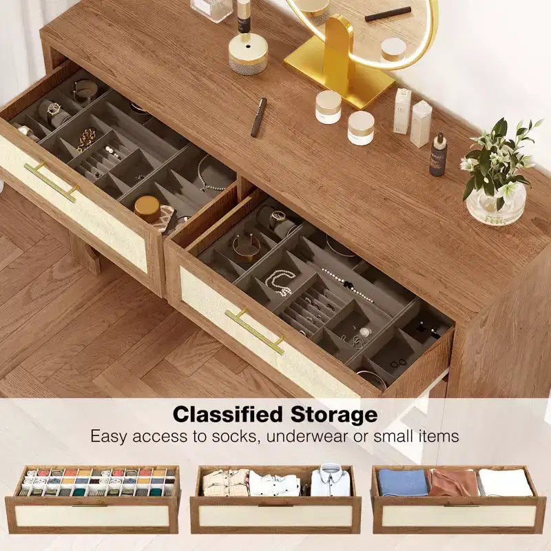 Storage Cabinet, Mid-Century Modern Wooden Media Console Table with Wood Legs Wide Multi-Use TV Stand for Bedroom, Living Room