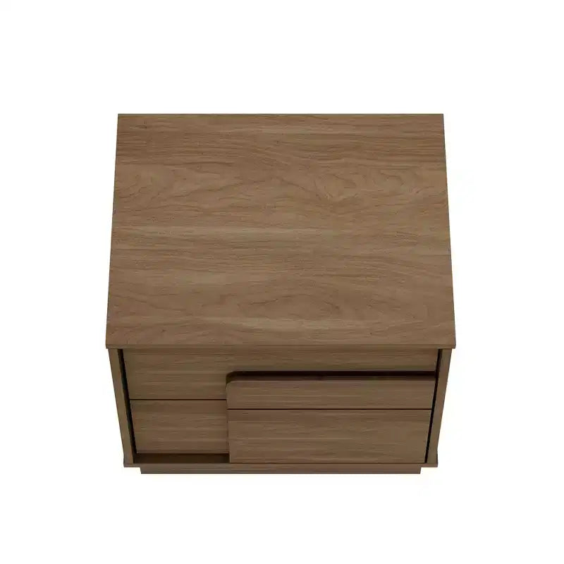 GDFStudio Horiz Modern 2-Drawer Nightstand