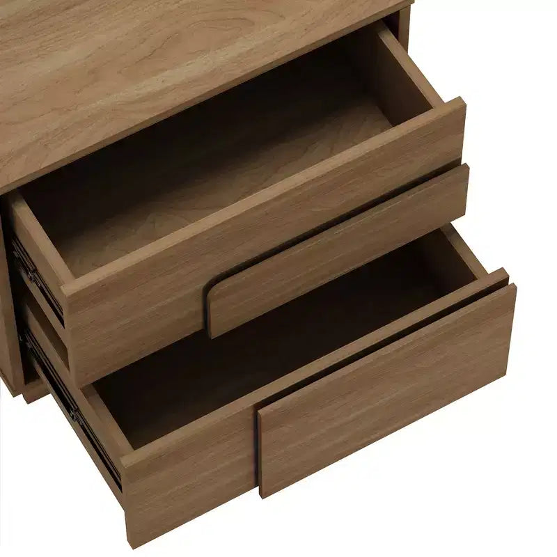 GDFStudio Horiz Modern 2-Drawer Nightstand