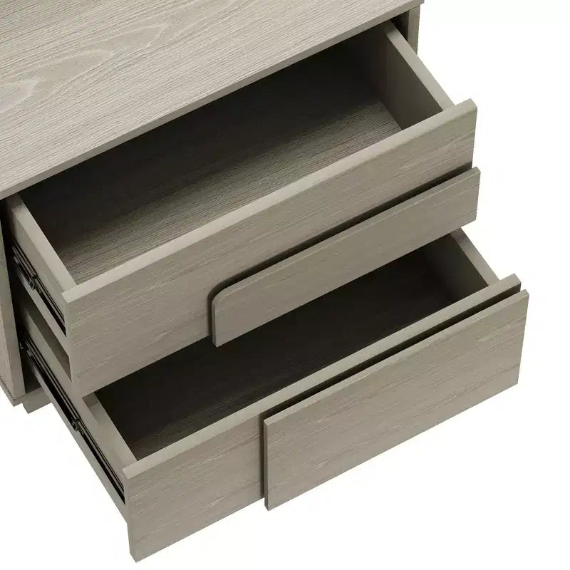 GDFStudio Horiz Modern 2-Drawer Nightstand