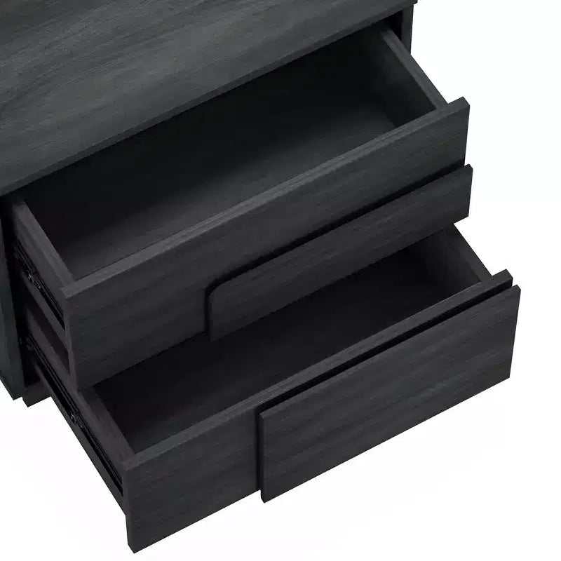 GDFStudio Horiz Modern 2-Drawer Nightstand
