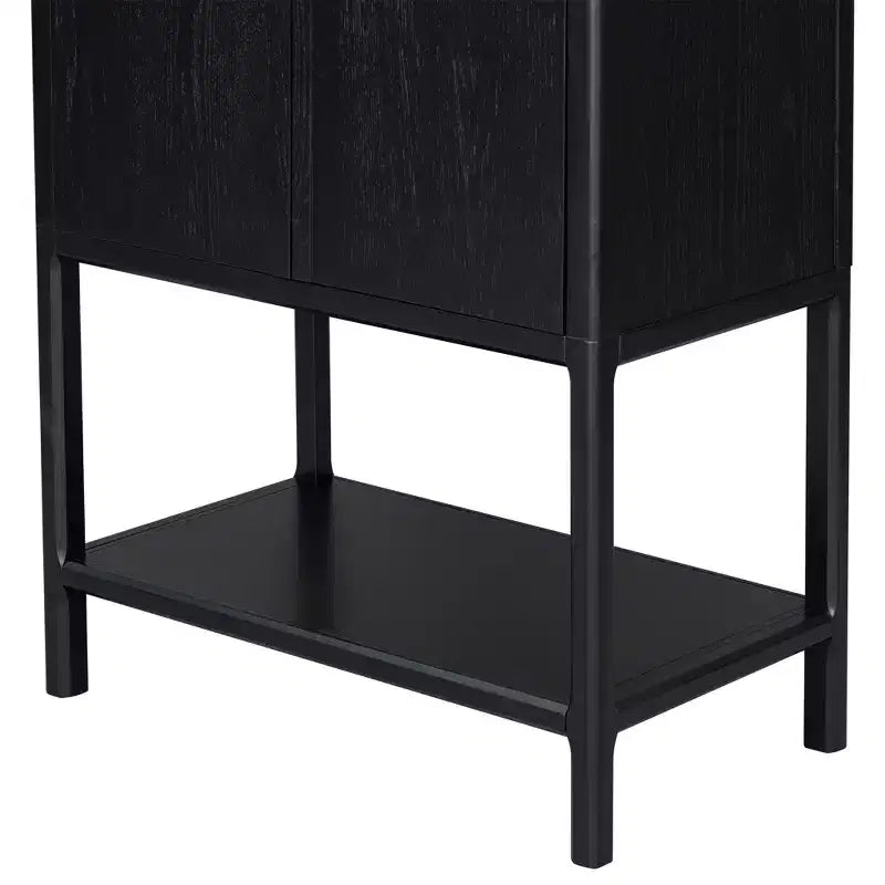 Clihome 71.8 Tall Sophisticated Oak Veneer Cabinet with multiple storage functions,Suitable for Study and Living Room