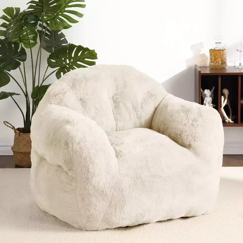 Bean Bag Chair, Pre-Filled, Ultra Soft Foam Lounge Chair, Round Floor Sofa for Bedroom, Playroom, Living Room