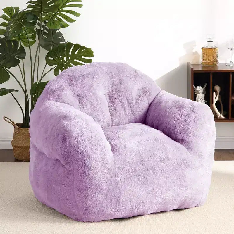 Bean Bag Chair, Pre-Filled, Ultra Soft Foam Lounge Chair, Round Floor Sofa for Bedroom, Playroom, Living Room