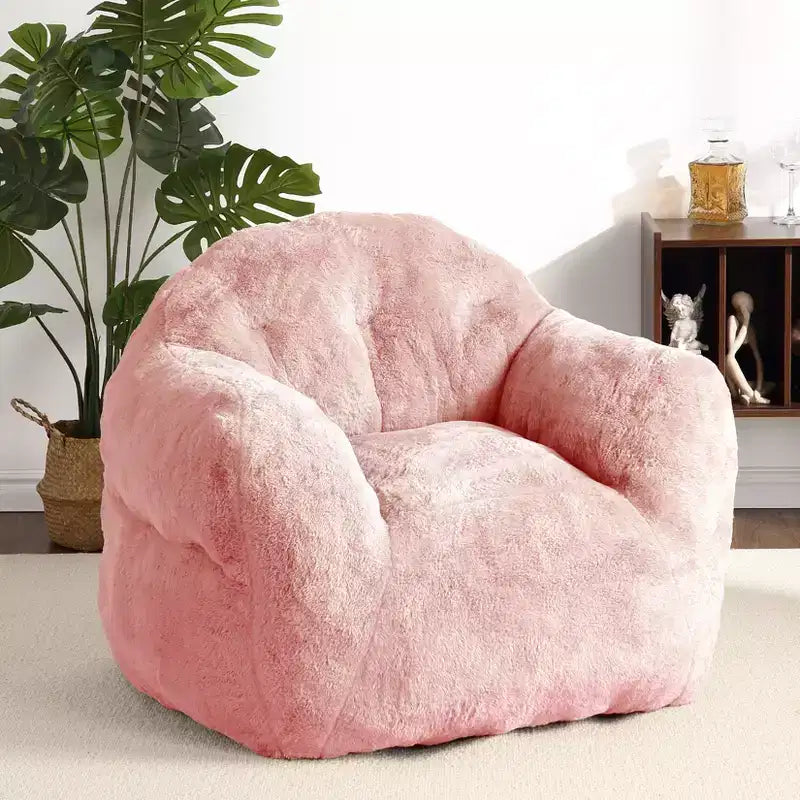 Bean Bag Chair, Pre-Filled, Ultra Soft Foam Lounge Chair, Round Floor Sofa for Bedroom, Playroom, Living Room
