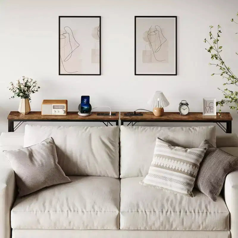 GustoWave 39.4 Narrow Entryway Table, Narrow Behind Couch Table, Slim Console Table for Small Spaces, Living Room