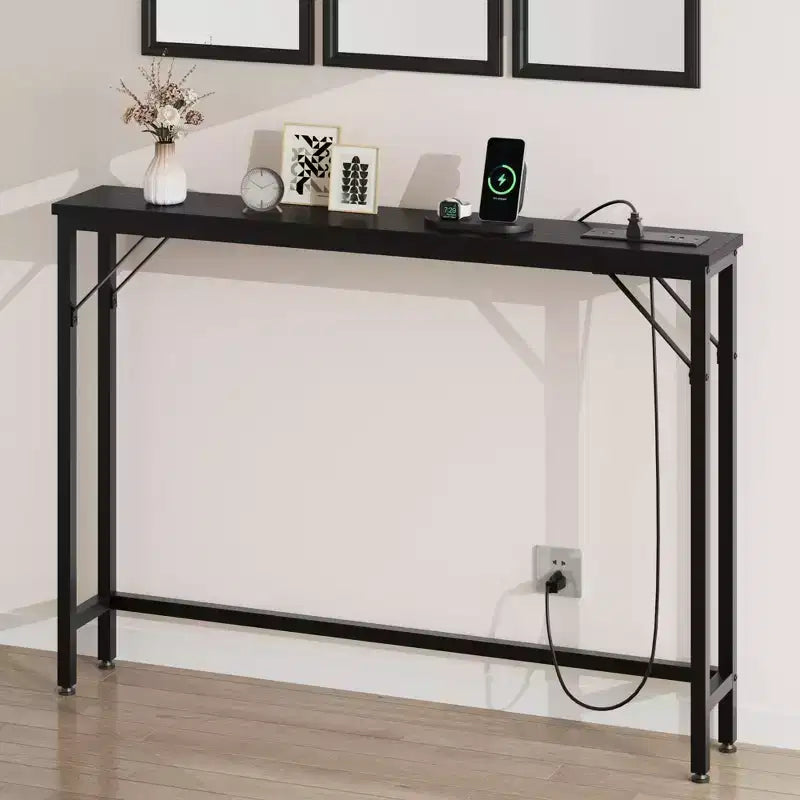 GustoWave 39.4 Narrow Entryway Table, Narrow Behind Couch Table, Slim Console Table for Small Spaces, Living Room