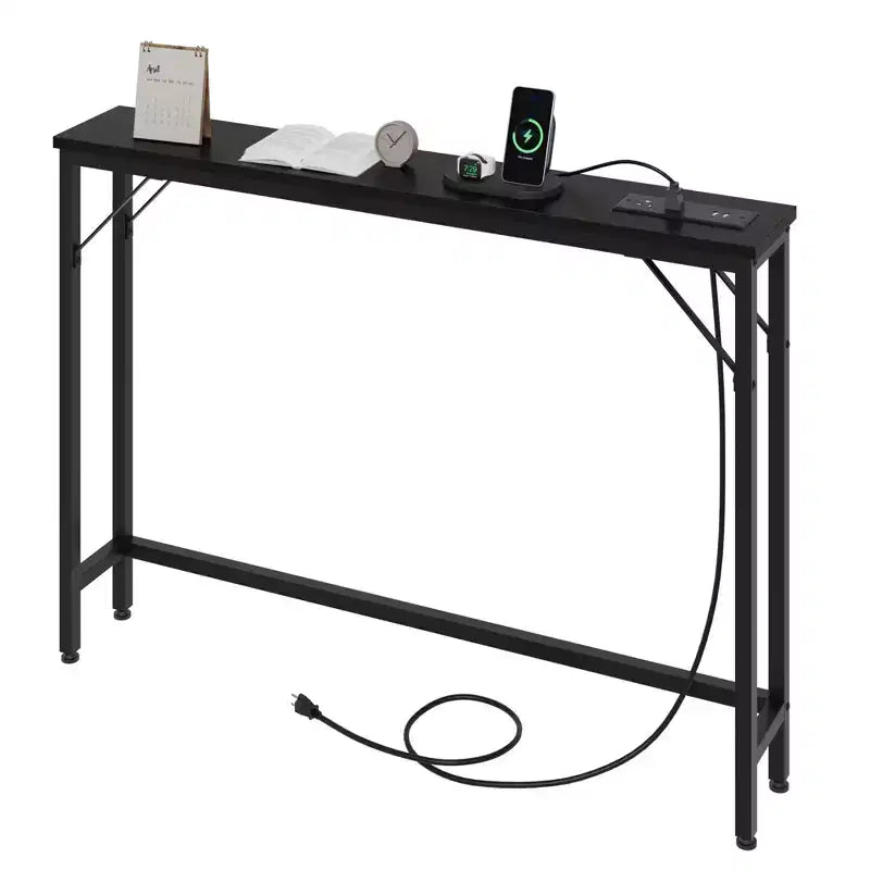 GustoWave 39.4 Narrow Entryway Table, Narrow Behind Couch Table, Slim Console Table for Small Spaces, Living Room