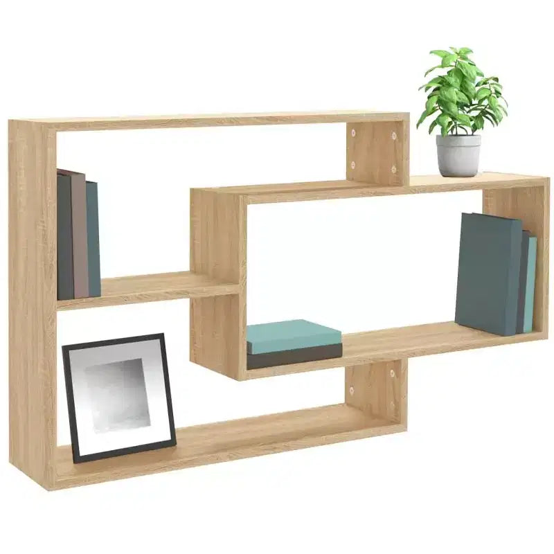 vidaXL Wall Shelf Sonoma Oak Engineered wood 40.9 x 7.9 x 23.0 in
