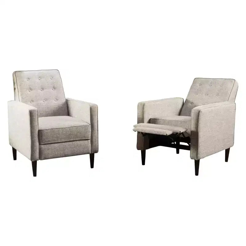 Set of 2 Mervynn Mid-Century Recliner - Christopher Knight Home