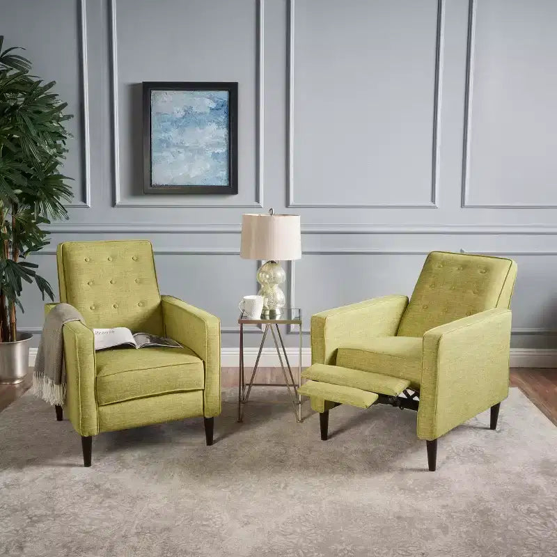 Set of 2 Mervynn Mid-Century Recliner - Christopher Knight Home