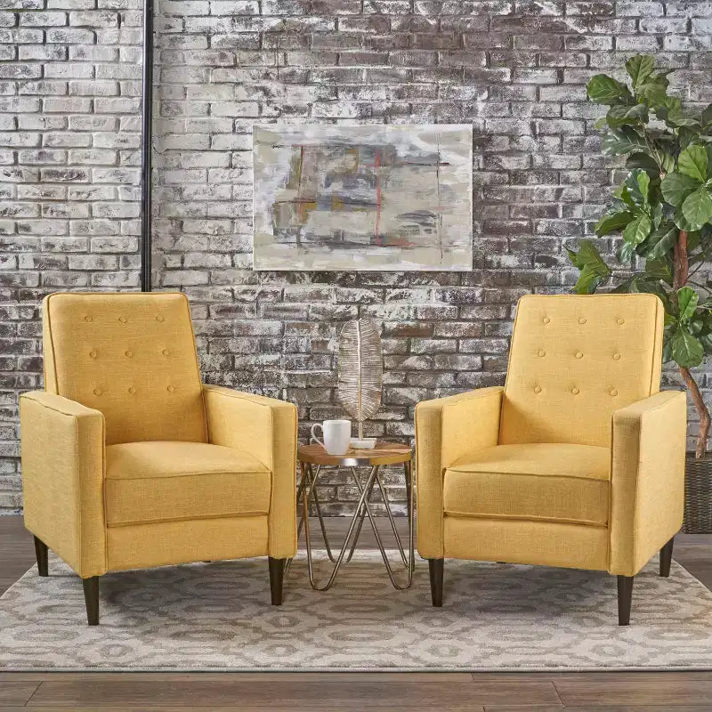 Set of 2 Mervynn Mid-Century Recliner - Christopher Knight Home
