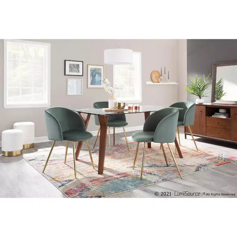 Set of 2 Fran Contemporary Dining Chairs - LumiSource