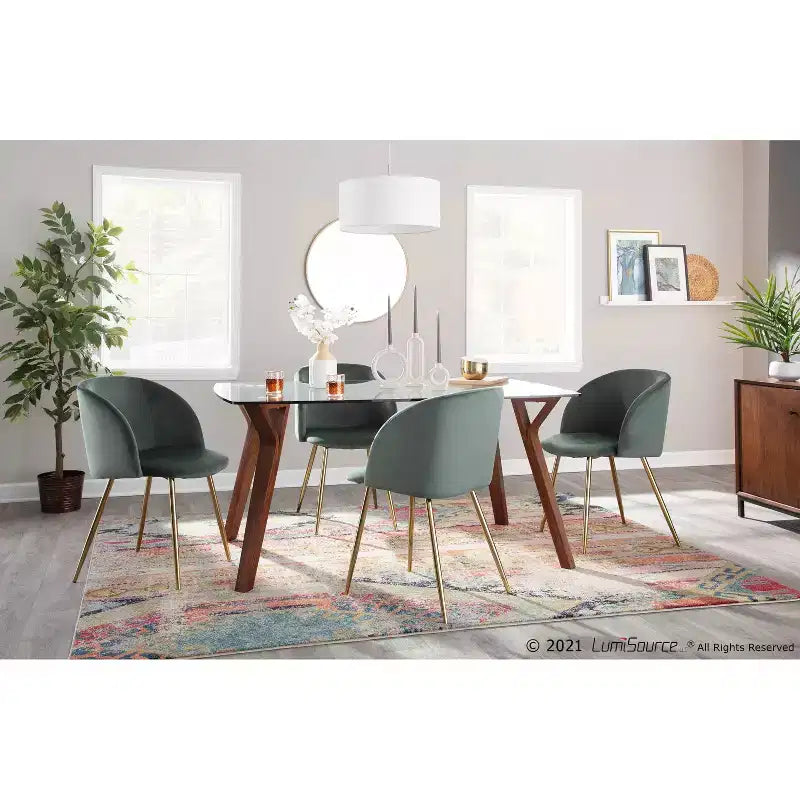 Set of 2 Fran Contemporary Dining Chairs - LumiSource