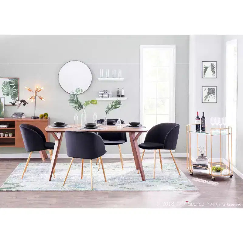 Set of 2 Fran Contemporary Dining Chairs - LumiSource