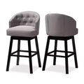 Set of 2 Theron Swivel Barstools - Baxton Studio